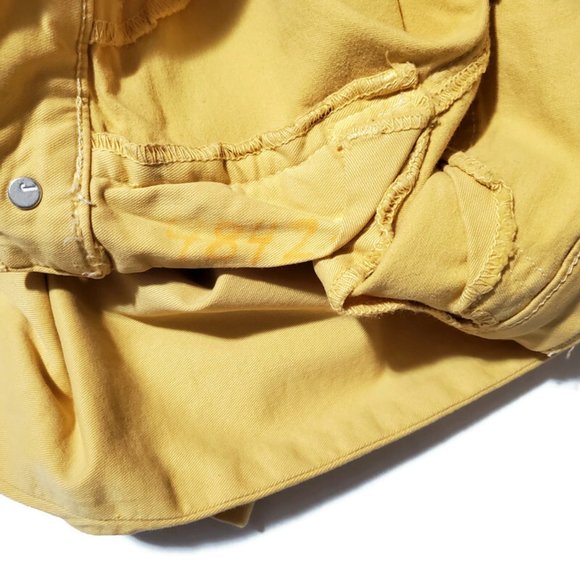 J Brand Women's Skinny Leg 811K120 Mid Rise Jeans in Pale Yellow, Size 25 - Picture 11 of 12